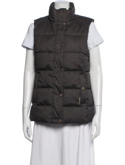 Pre-owned Barbour Tweed Pattern Vest In Grey