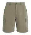 Barbour Twill Cargo Shorts In Green