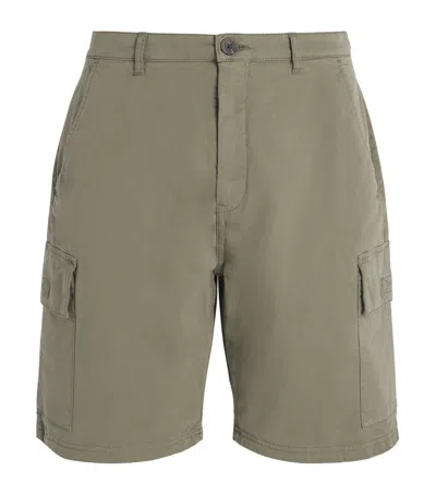 Barbour Twill Cargo Shorts In Green