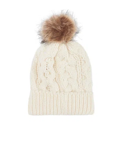 Barbour Twisted Texture Pom-pom Knitted Cold Cap In Multi