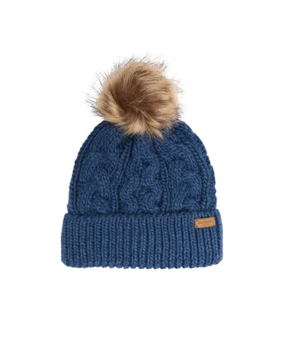 Barbour Twist-knit Fuzzy Pom-pom Cold Cap In Multi