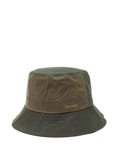 Barbour Two-tone Bucket Hat In Green