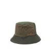Barbour Brackley Wax Green Bucket Hat In Green