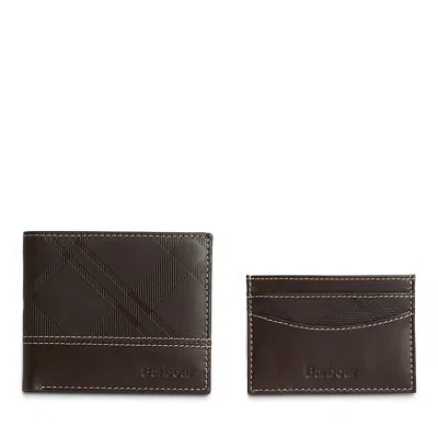 Barbour Tyneside Wallet And Card Holder In Brown