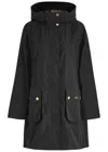 Barbour Press-stud Hooded Jacket In Black
