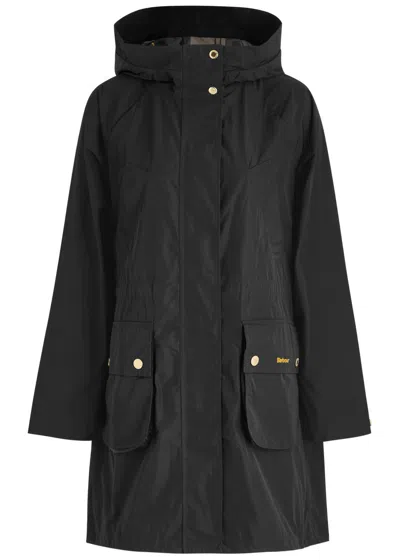 Barbour Una Hooded Shell Jacket In Black