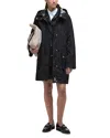 Barbour Funnel Neck Drawstring Long-sleeved Jacket In Black