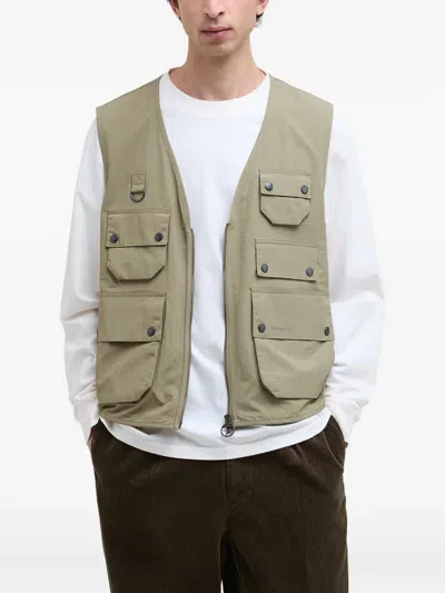 Barbour Utility Editor Zip-front Gilet In Green