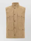 Barbour Beige 'casual Corbridge' Vest In Cotton With Pockets In Neutral