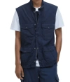 Barbour Utility-inspired Blue Gilet With Embroidered Logo In Blue