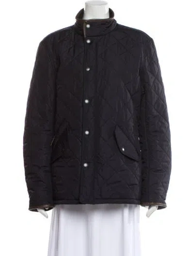 Pre-owned Barbour Utility Jacket In Blue