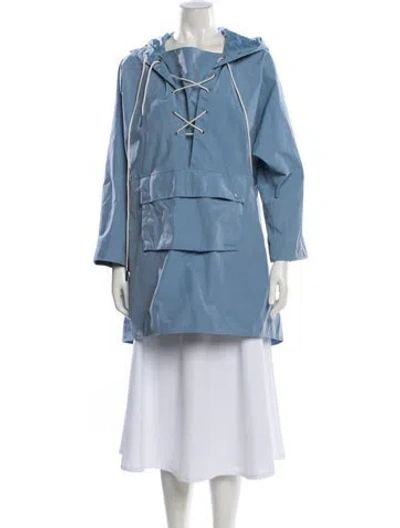 Pre-owned Barbour Utility Jacket In Blue