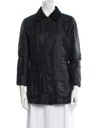Pre-owned Barbour Utility Jacket In Blue