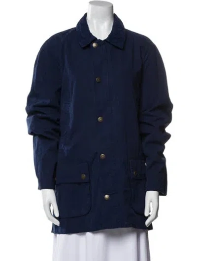 Pre-owned Barbour Utility Jacket In Blue