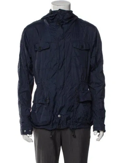Pre-owned Barbour Utility Jacket In Blue