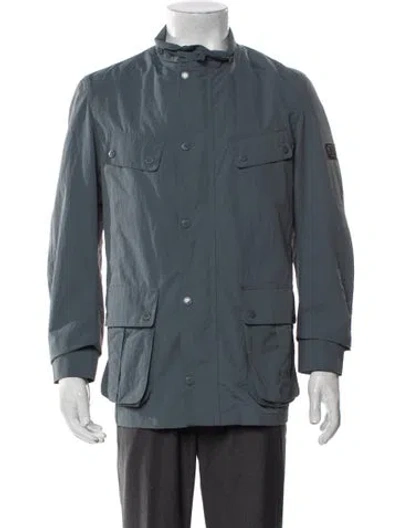 Pre-owned Barbour Utility Jacket In Blue