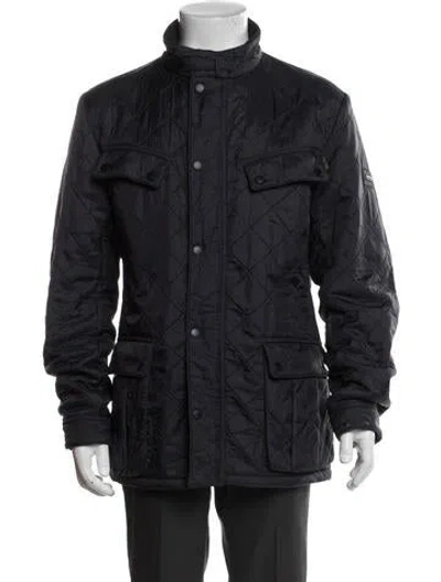 Pre-owned Barbour Utility Jacket In Blue