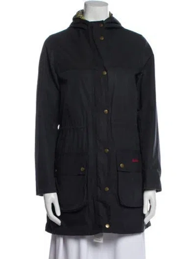 Pre-owned Barbour Utility Jacket In Blue