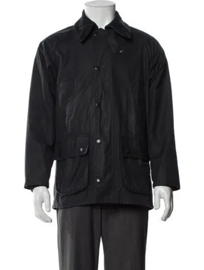 Pre-owned Barbour Utility Jacket In Blue
