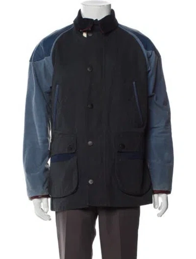 Pre-owned Barbour Utility Jacket In Blue