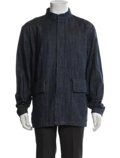 Pre-owned Barbour Utility Jacket In Blue