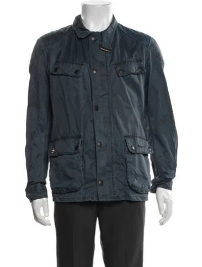 Pre-owned Barbour Utility Jacket In Blue