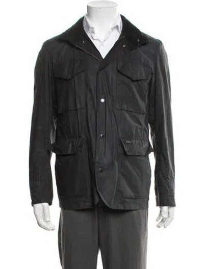 Pre-owned Barbour Utility Jacket In Blue