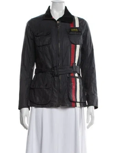 Pre-owned Barbour Utility Jacket In Blue