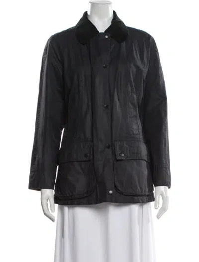 Pre-owned Barbour Utility Jacket In Blue