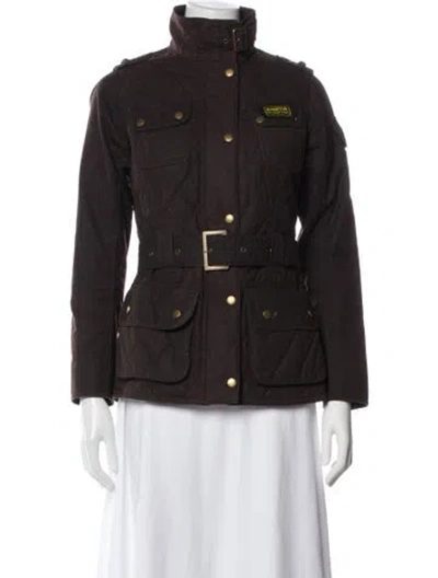 Pre-owned Barbour Utility Jacket In Brown
