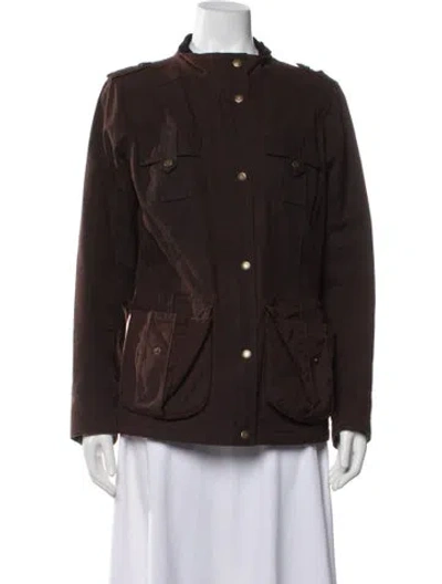 Pre-owned Barbour Utility Jacket In Brown
