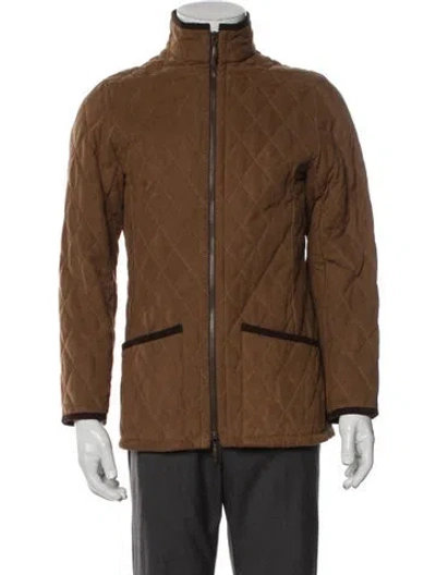 Pre-owned Barbour Utility Jacket In Brown