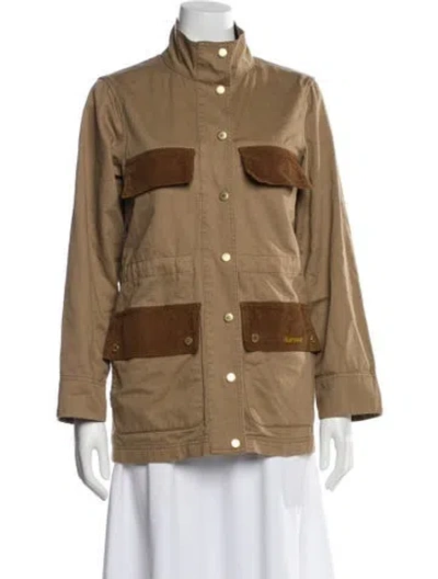 Pre-owned Barbour Utility Jacket In Brown