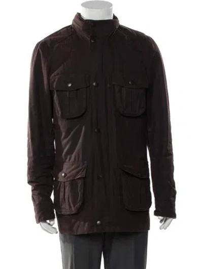 Pre-owned Barbour Utility Jacket In Brown