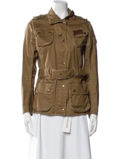 Pre-owned Barbour Utility Jacket In Brown