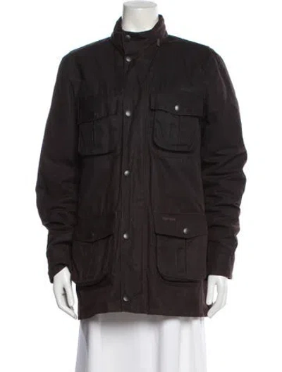 Pre-owned Barbour Utility Jacket In Brown
