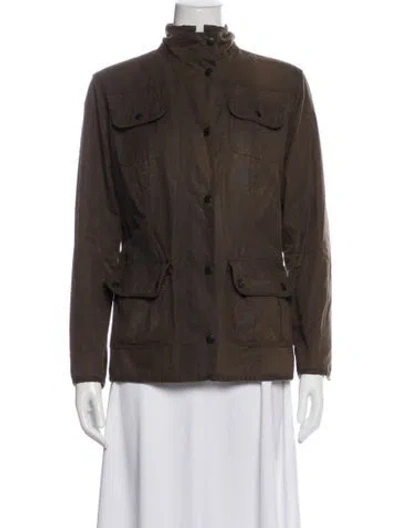 Pre-owned Barbour Utility Jacket In Brown