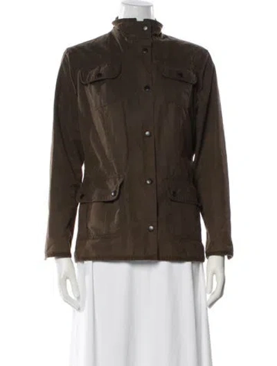 Pre-owned Barbour Utility Jacket In Brown