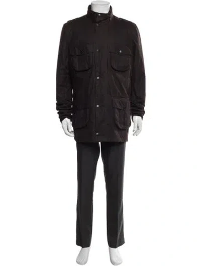 Pre-owned Barbour Utility Jacket In Brown
