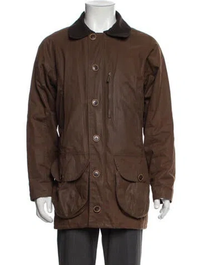 Pre-owned Barbour Utility Jacket In Brown
