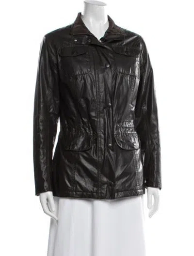 Pre-owned Barbour Utility Jacket In Brown