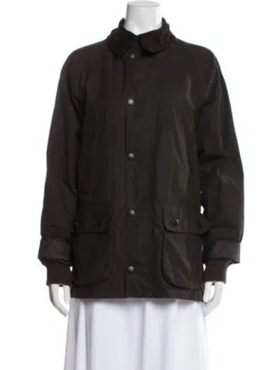 Pre-owned Barbour Utility Jacket In Brown