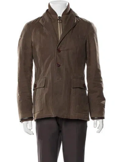 Pre-owned Barbour Utility Jacket In Brown