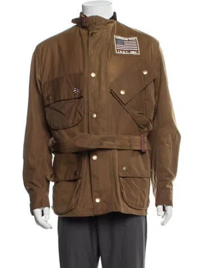 Pre-owned Barbour Utility Jacket In Brown