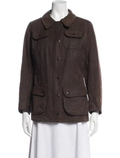 Pre-owned Barbour Utility Jacket In Brown