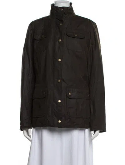 Pre-owned Barbour Utility Jacket In Brown