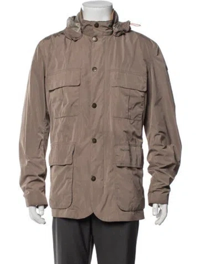 Pre-owned Barbour Utility Jacket In Brown