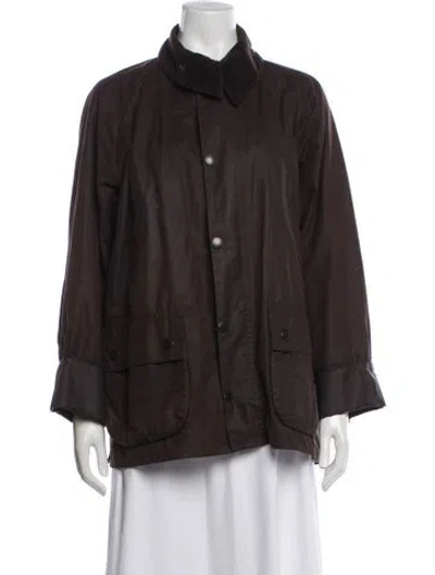 Pre-owned Barbour Utility Jacket In Brown