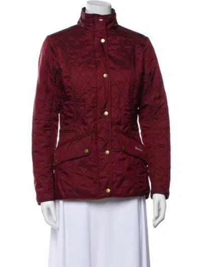 Pre-owned Barbour Utility Jacket In Burgundy