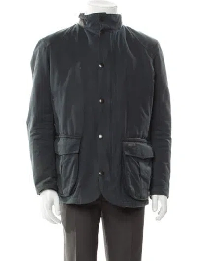 Pre-owned Barbour Utility Jacket In Gray